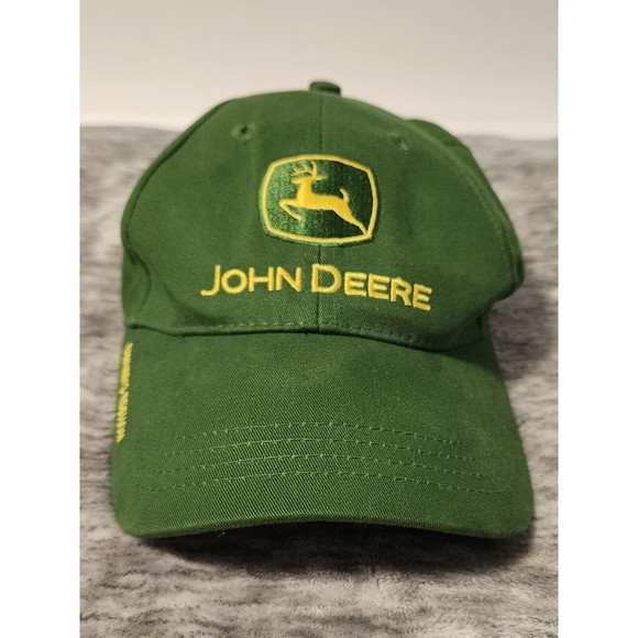 John Deere Berretto Baseball Unisex Stonewashed Navy Cappello Regolabile Con Logo